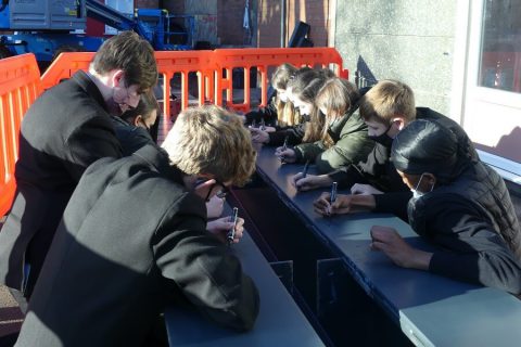 Coundon Court School steel signing ceremony Interclass